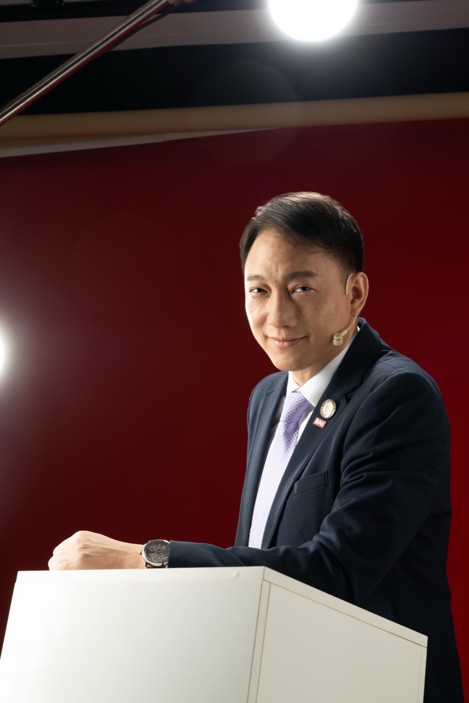 大樹教練在演講台